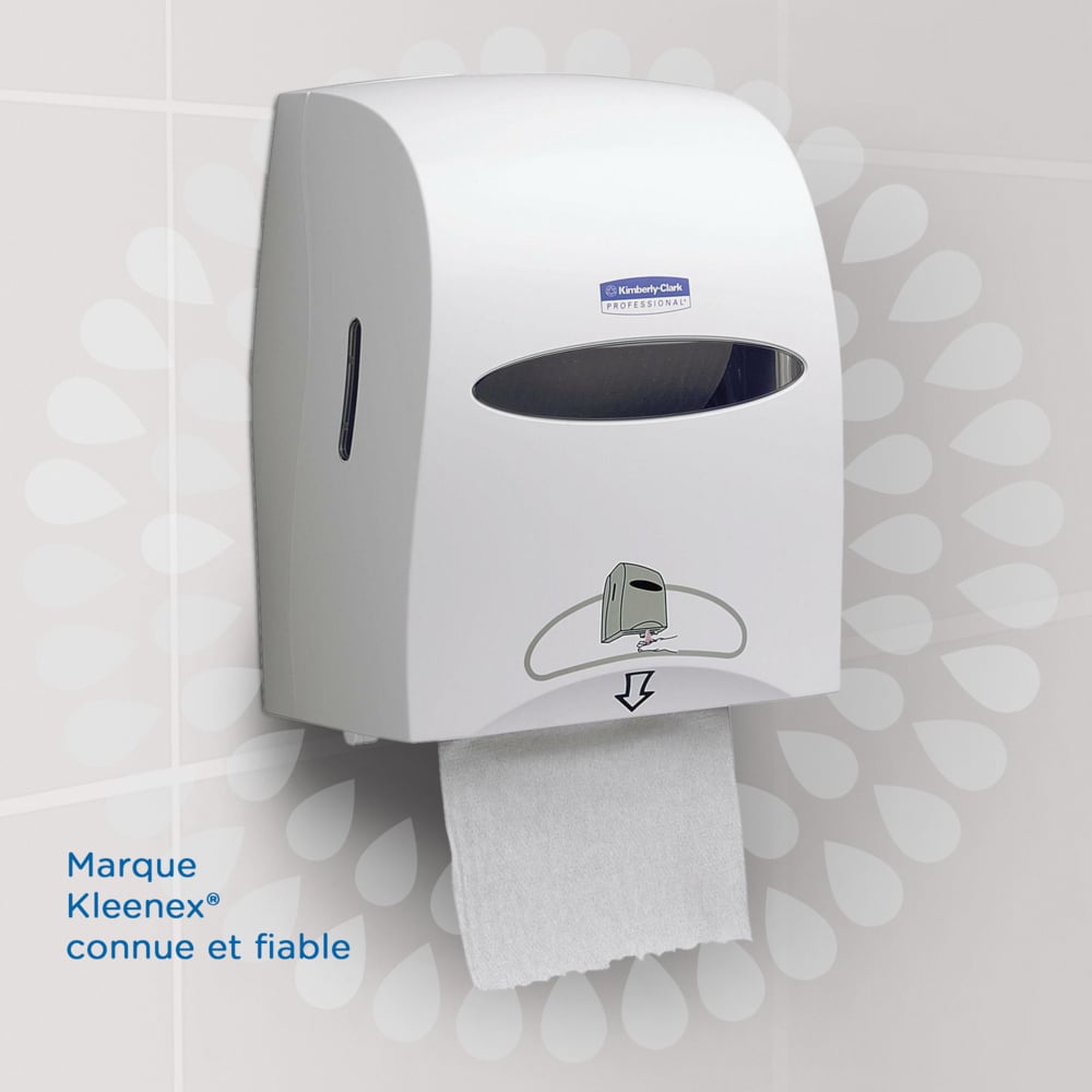 Kleenex® Ultra™ Рулон бумажных полотенец, код 6238, 6 рулонов x 180 м белых однослойных полотенец (итого 1080 м.) - 6238
