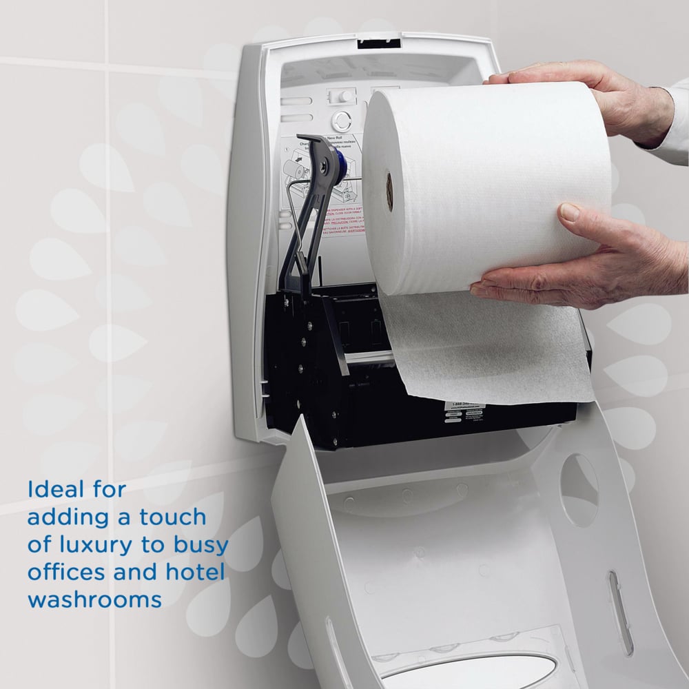 Kleenex® Ultra™ Рулон бумажных полотенец, код 6238, 6 рулонов x 180 м белых однослойных полотенец (итого 1080 м.) - 6238