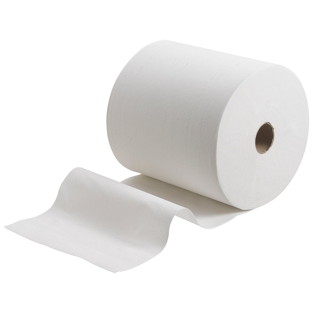 Rouleau d'essuie-mains en papier Kleenex® Ultra™ 6238 - Essuie-mains en papier 2 épaisseurs - 6 rouleaux x 180 m d'essuie-mains blanc (1 080 m au total) - 6238