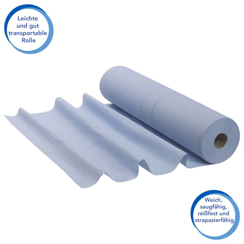 Scott® Extra Couch Cover (51W) 7414 - 6 rolls x 200 blue, 2 ply sheets - 7414