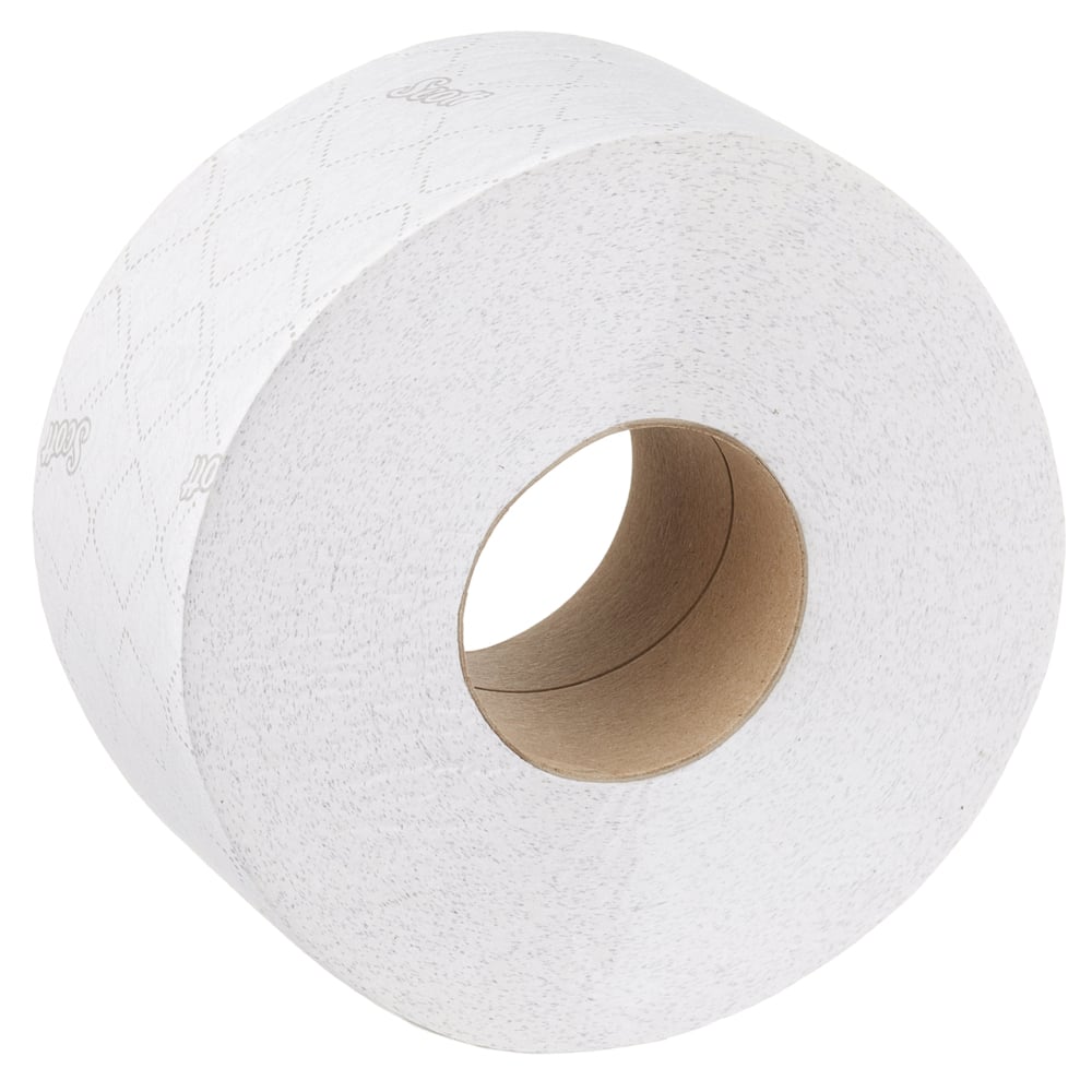 Rouleau de papier toilette Jumbo Scott® Essential™ 8511 - Rouleau de papier toilette Jumbo - 6 rouleaux de 380 m de papier toilette 2 épaisseurs (2 280m au total) - 8511