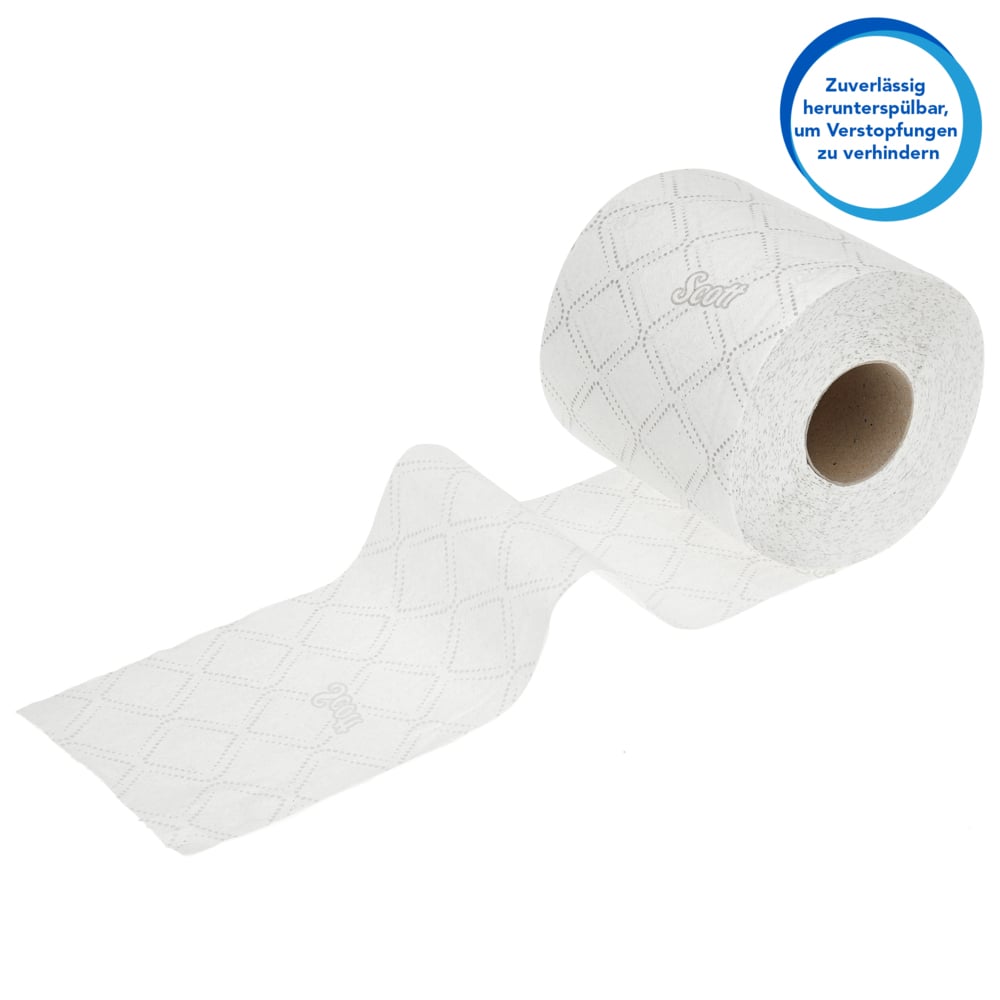 Scott® Essential™ Standaardrol Toiletpapier 8519 - 64 rollen x 350 witte, 2-laags vellen (22.400 vellen) - 8519