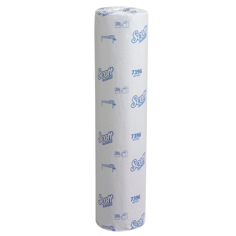 Scott® Couch Cover (51W) 7396 - 12 rolls x 200 blue, 1 ply sheets - 7396