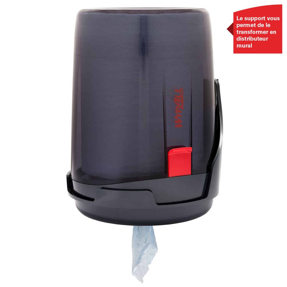 Dispensador de dispensación central portátil WypAll® Reach™ 6221 - Dispensador de rollo blanco o azul - 1 dispensador de paños - 6221