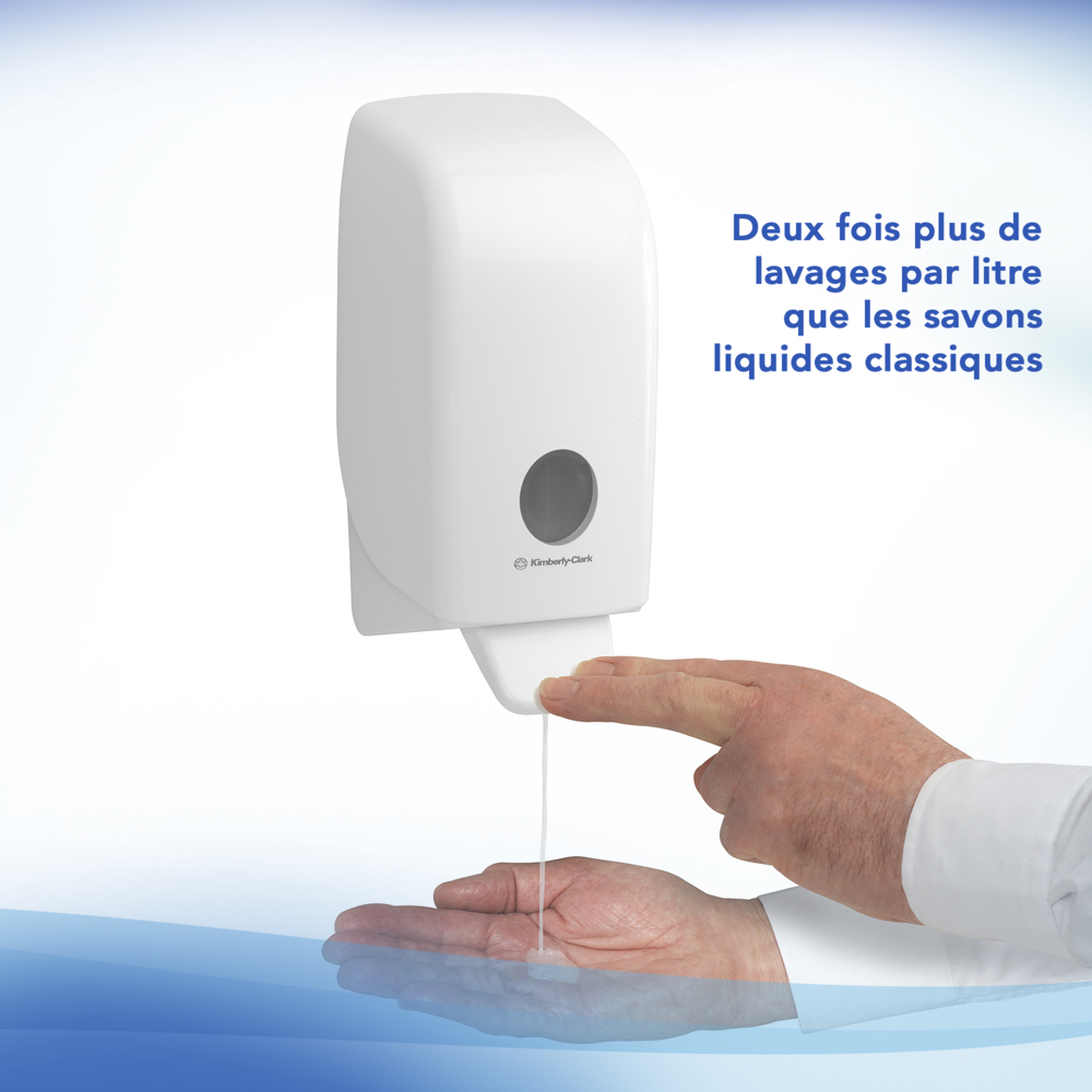 Savon mousse antibactérienne pour les mains Scott® Control™ 6348 - Savon mousse non parfumé pour les mains - 6 recharges x 1 litre de Savon mousse transparente pour les mains (6 litres au total) - 6348