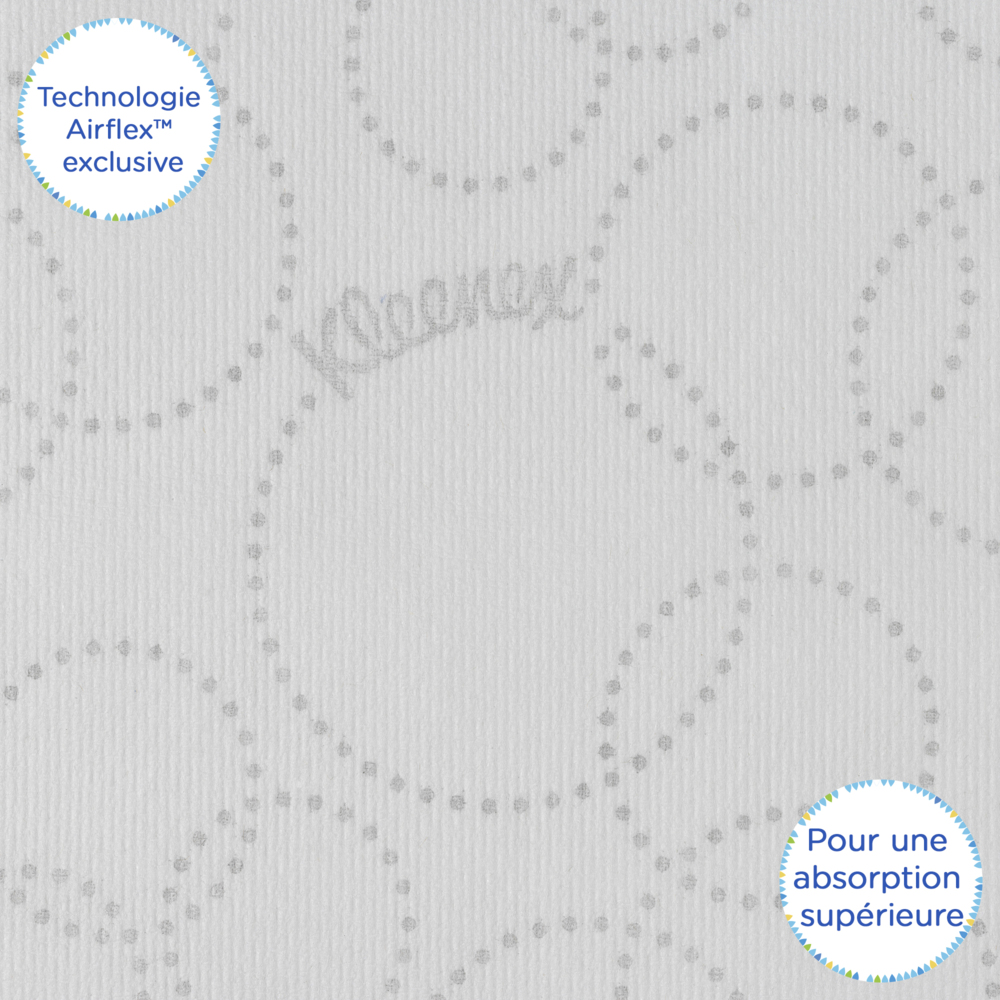 Essuie-mains pliés blancs Kleenex® Ultra™ 4633 – Essuie-mains en papier jetables 2 épaisseurs – 18 paquets x 150 essuie-mains en papier petit format (2 700 au total) - 4633