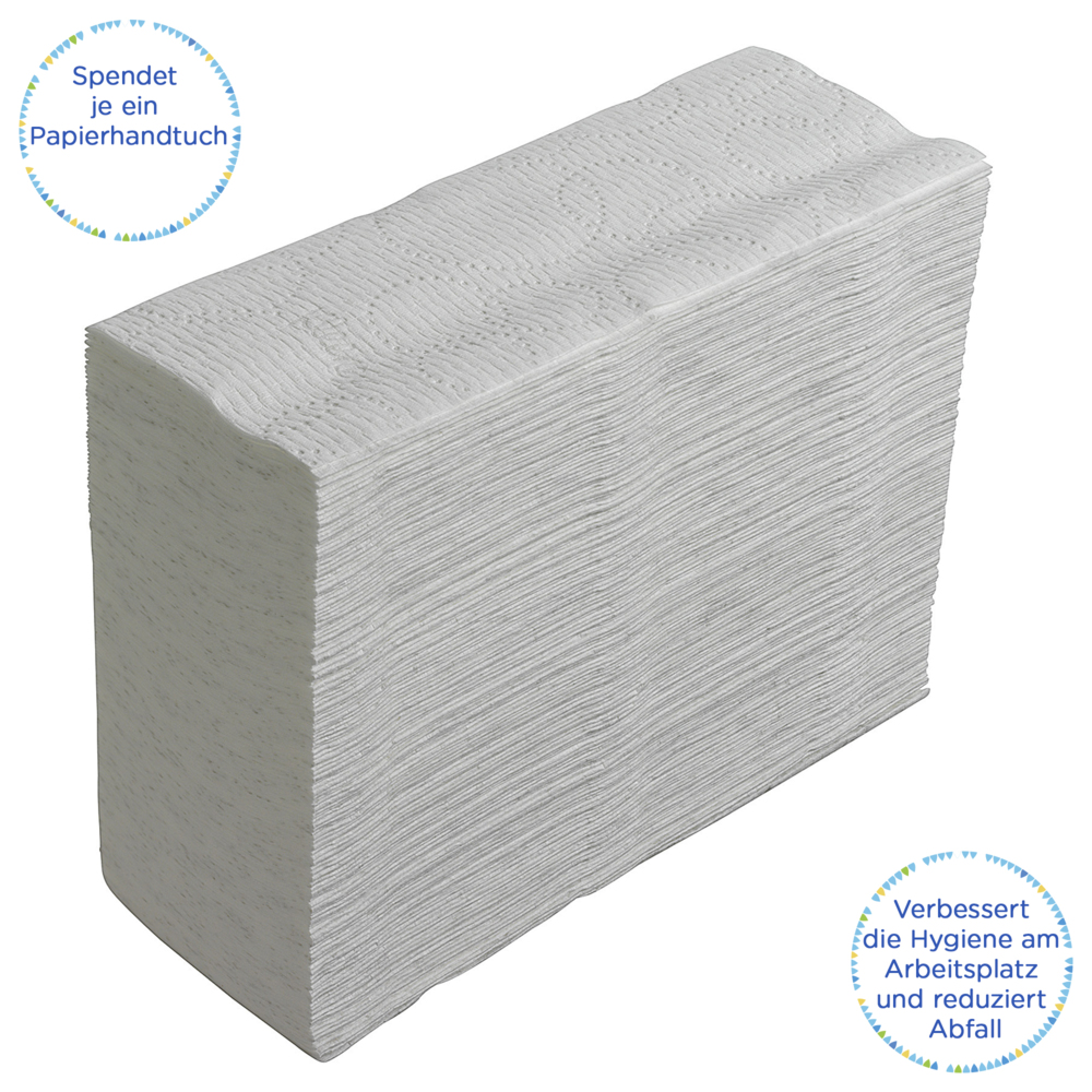 Essuie-mains pliés blancs Kleenex® Ultra™ 4633 – Essuie-mains en papier jetables 2 épaisseurs – 18 paquets x 150 essuie-mains en papier petit format (2 700 au total) - 4633