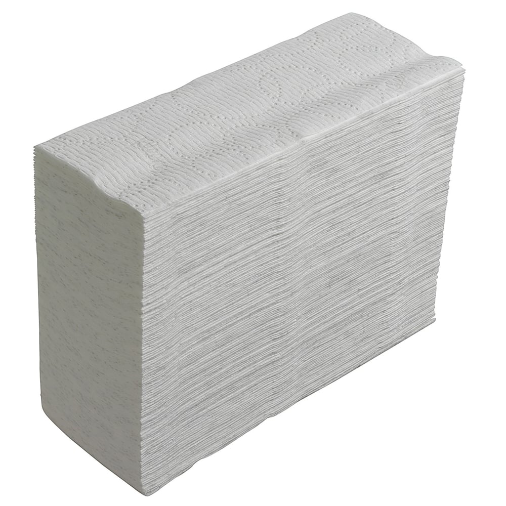 Essuie-mains pliés blancs Kleenex® Ultra™ 4633 – Essuie-mains en papier jetables 2 épaisseurs – 18 paquets x 150 essuie-mains en papier petit format (2 700 au total) - 4633