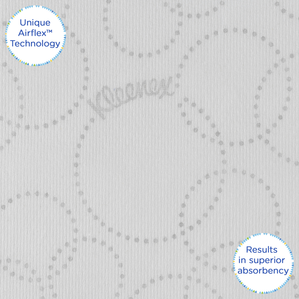 Essuie-mains pliés blancs Kleenex® Ultra™ 4633 – Essuie-mains en papier jetables 2 épaisseurs – 18 paquets x 150 essuie-mains en papier petit format (2 700 au total) - 4633