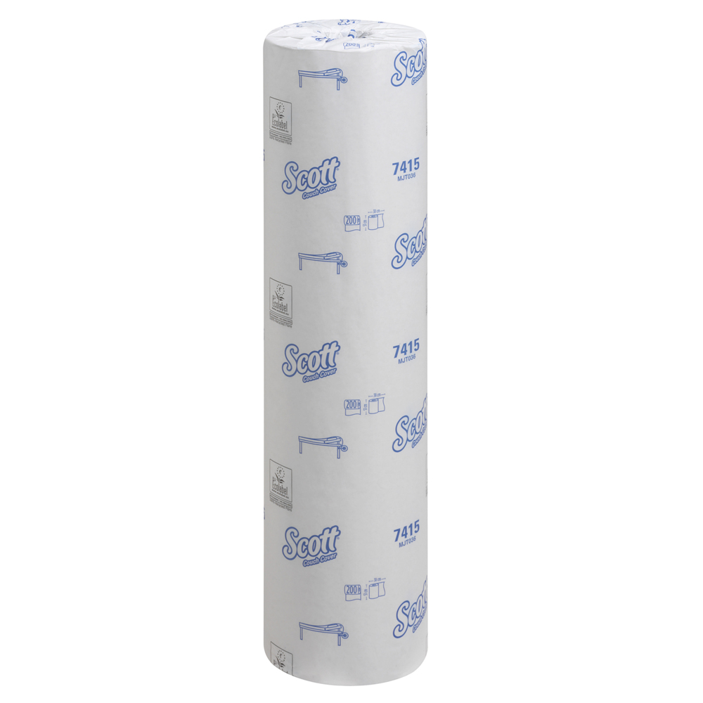 Scott® Extra Onderzoekbankbeschermer (51 cm) 7415 - 6 rollen x 200 witte, 2-laags doeken - 7415