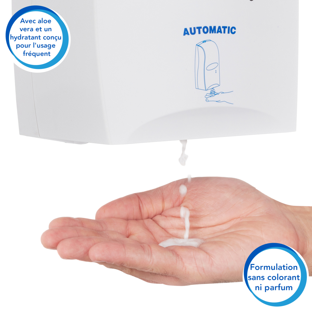 Mousse hydroalcoolique pour les mains Scott® Control™ 6393 - 4 recharges de 1,2 litre de désinfectant pour les mains transparent (4,8 litres au total) - 6393
