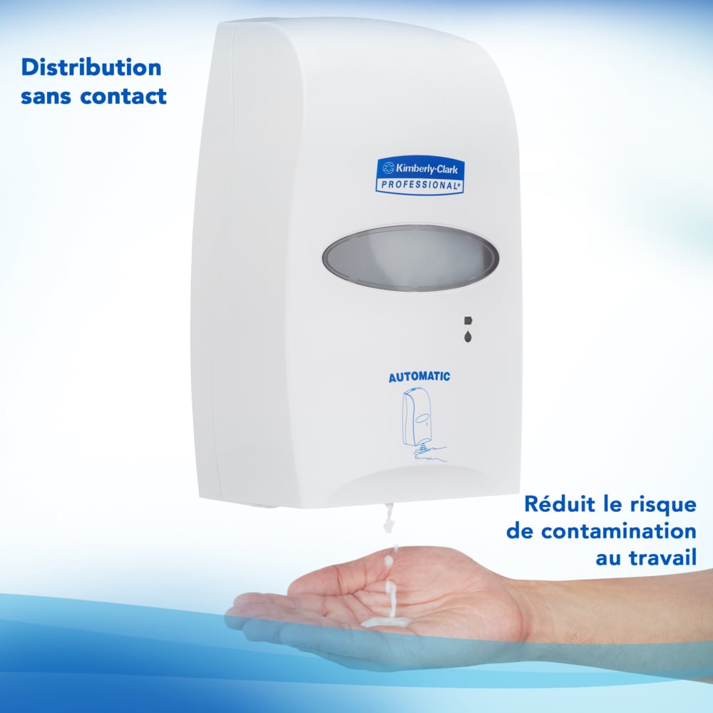 Mousse hydroalcoolique pour les mains Scott® Control™ 6393 - 4 recharges de 1,2 litre de désinfectant pour les mains transparent (4,8 litres au total) - 6393