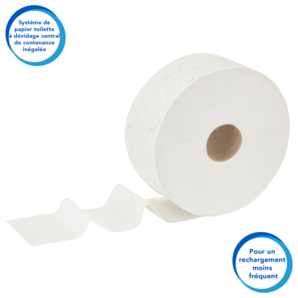 Papier toilette à dévidage central Scott® Control™ 8569 - Papier toilette 2 épaisseurs - 6 rouleaux x 1 280 feuilles de papier toilette (7 680 feuilles) - 8569