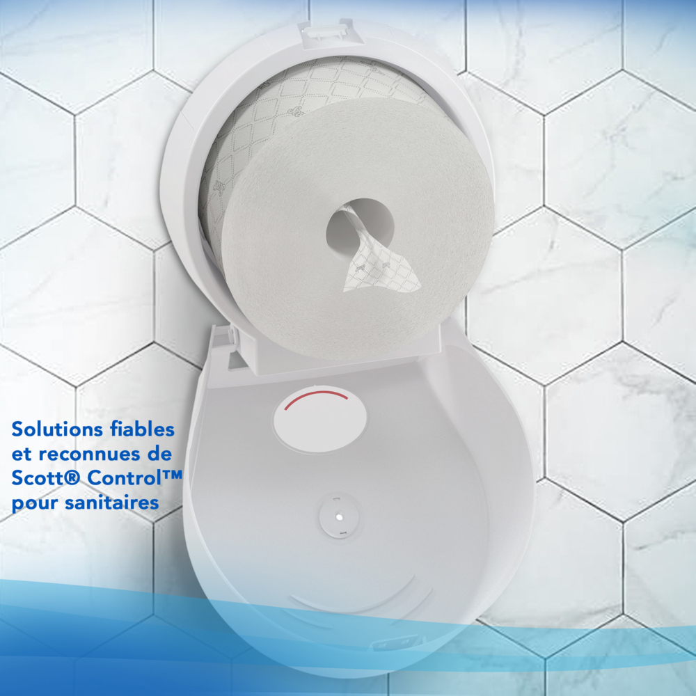 Higiénico Scott® Control™ con dispensación central 8569 - Higiénico de 2 capas - 6 rollos x 1280 hojas de higiénico (7680 hojas) - 8569