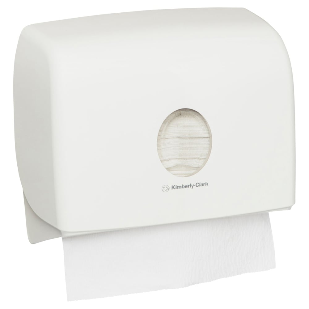 Kimberly-Clark Professional® Aquarius® Multifold Paper Towel Dispenser Single (70220) White, 1 Dispenser / Case (1 Dispenser) - S051299177