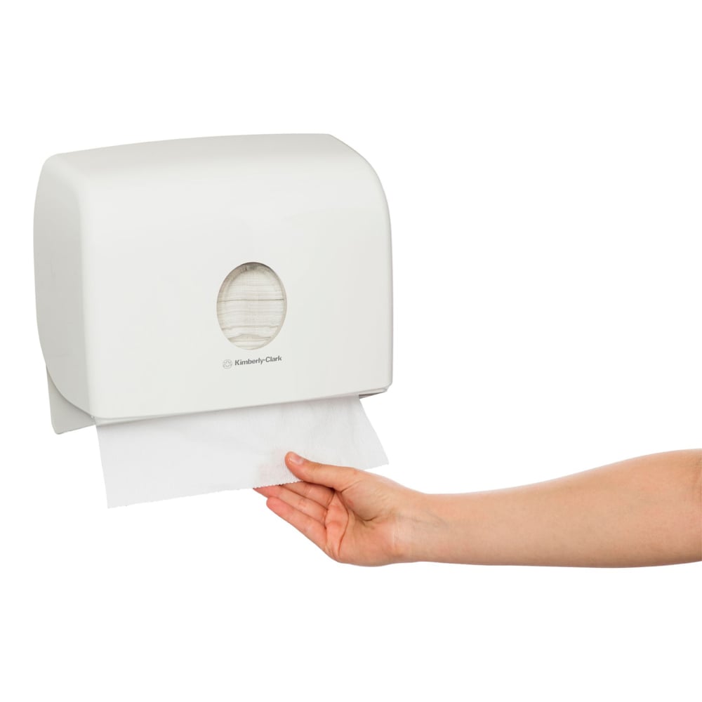 Kimberly-Clark Professional® Aquarius® Multifold Paper Towel Dispenser Single (70220) White, 1 Dispenser / Case (1 Dispenser) - S051299177