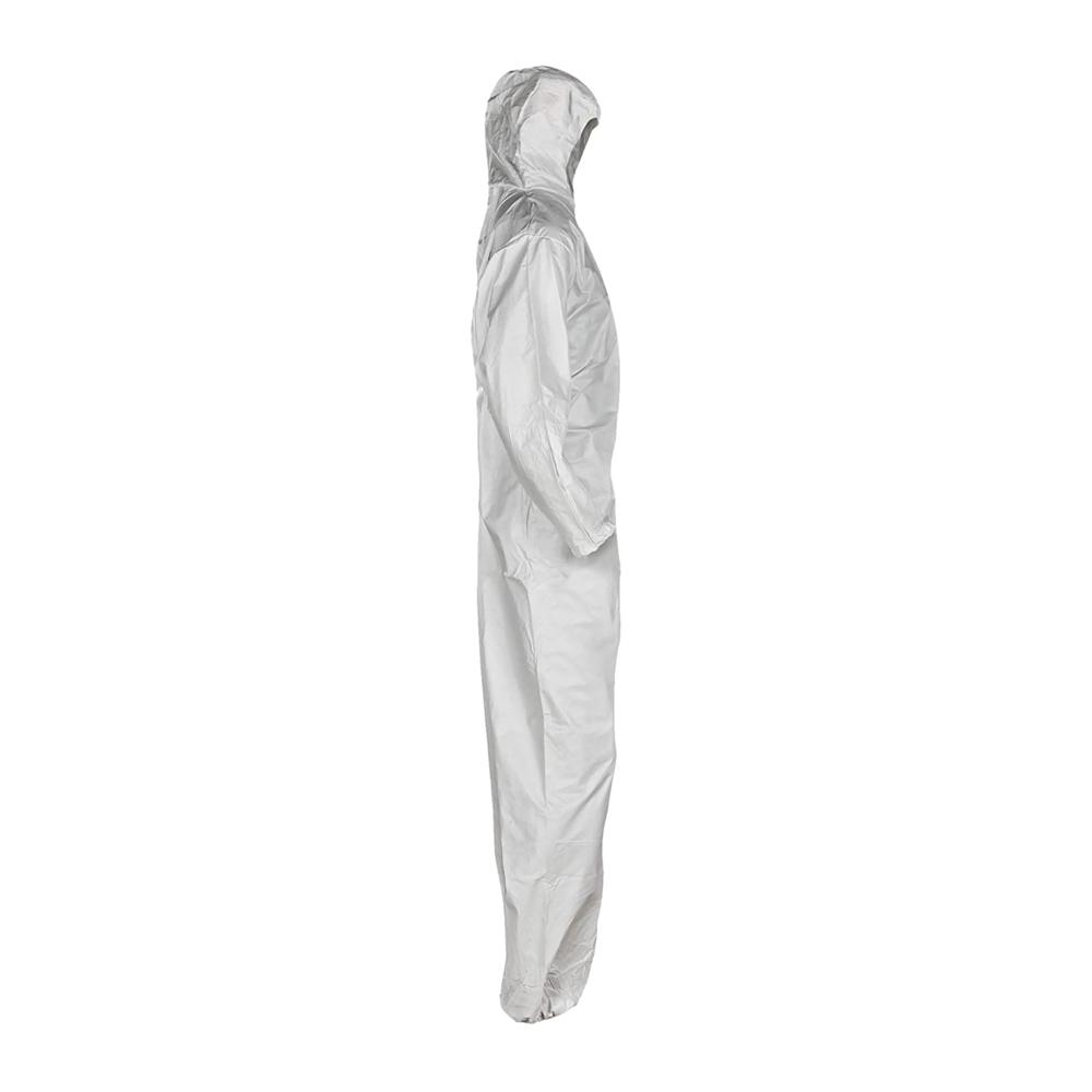 KleenGuard® A35 Disposable Coveralls (38938), Liquid and Particle Protection, Hooded, White, Large, 25 Garments / Case - 991038938