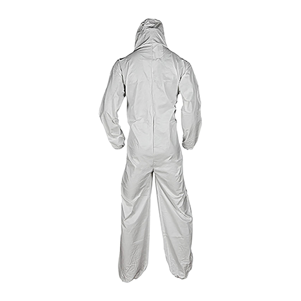 KleenGuard®  A35 Disposable Coveralls (38938), Liquid and Particle Protection, Hooded, White, Large, 25 Garments / Case - 991038938