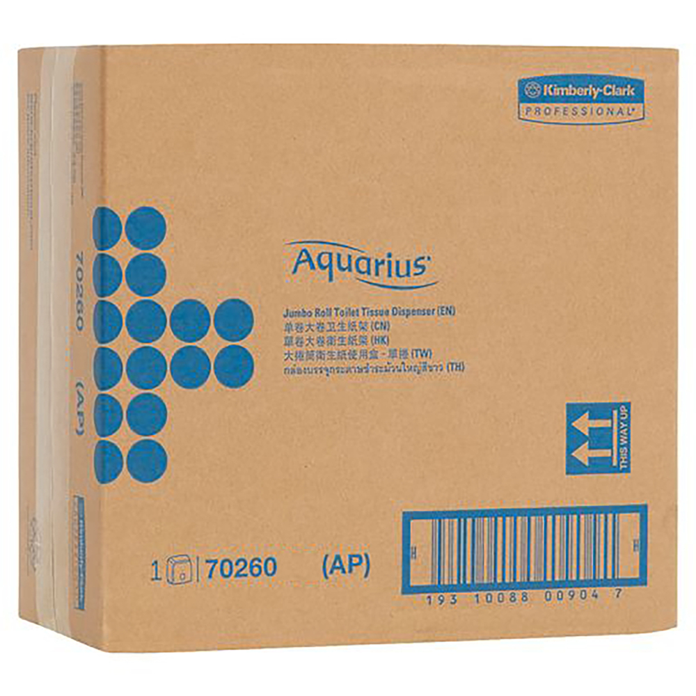 Kimberly-Clark Professional® Aquarius® Jumbo Roll Dispenser (70260), Single Toilet Roll Dispenser, 1 Dispenser / Case - S051299185