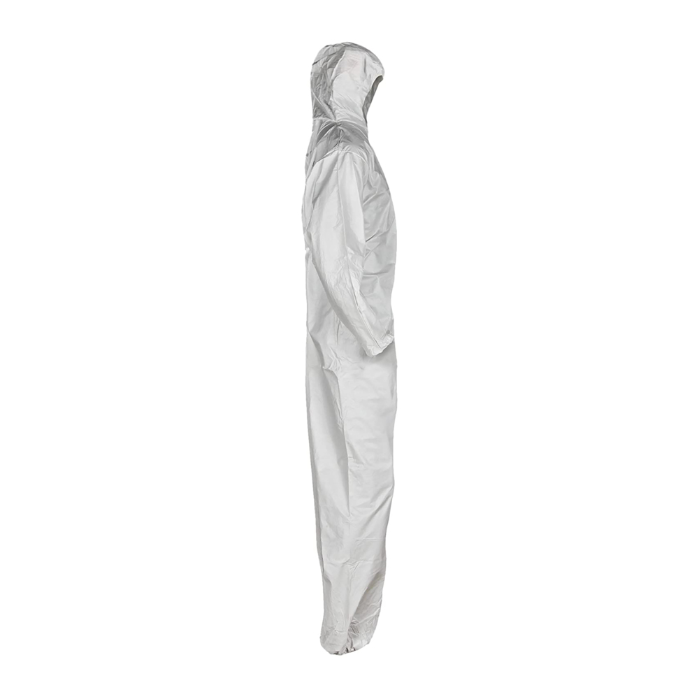 KleenGuard® A35 Disposable Coveralls (38937), Liquid and Particle Protection, Hooded, White, Medium, 25 Garments / Case - 991038937