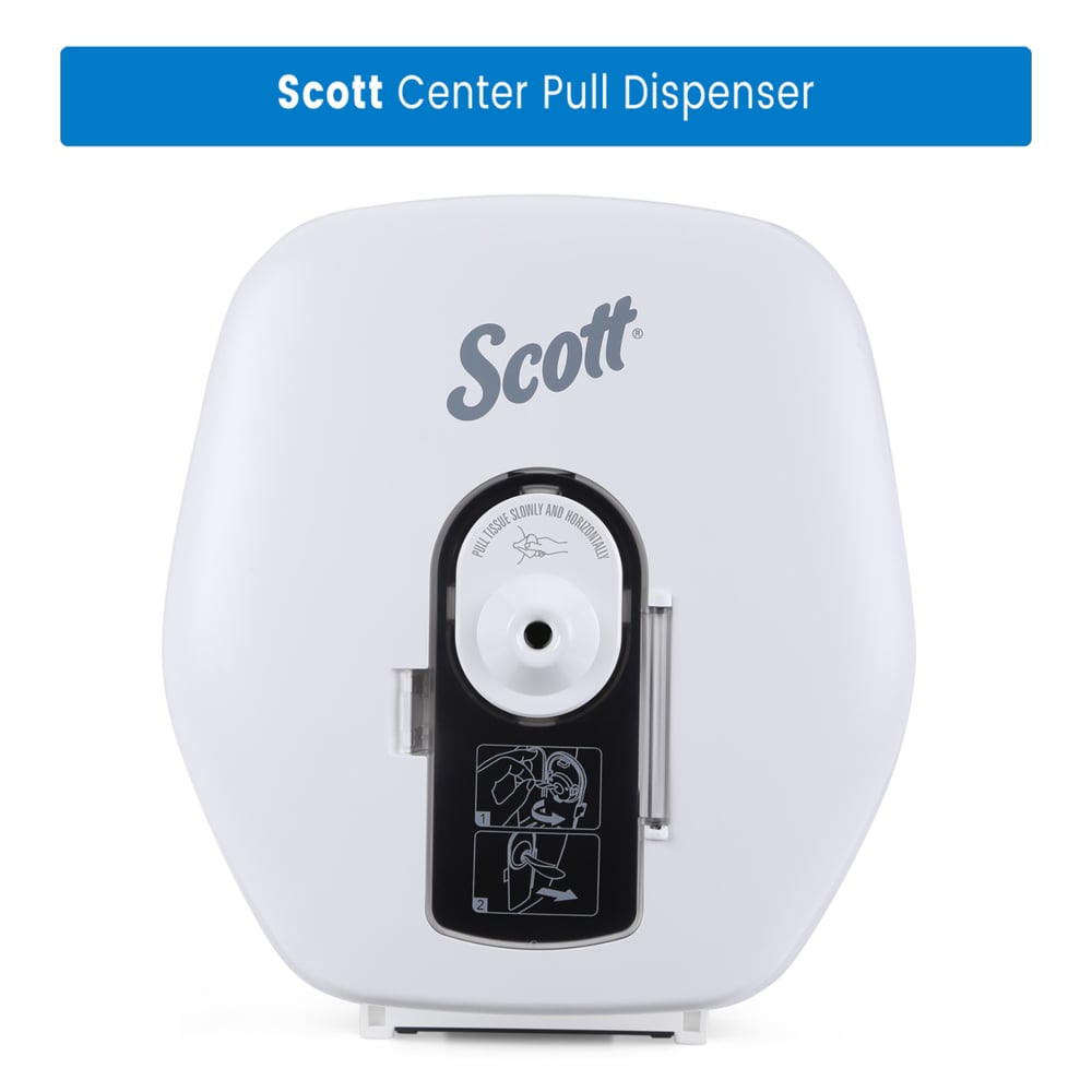 Scott® Centerpull Toilet Tissue Dispenser Plus (57204), White, 6 Dispensers / Case - S058500656