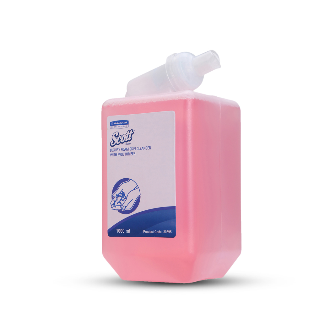 Scott® Luxury Foam Skin Cleanser with Moisturiser (30895), 6 Cartridges / Case, 1L / Cartridge (6 L) - S051151260