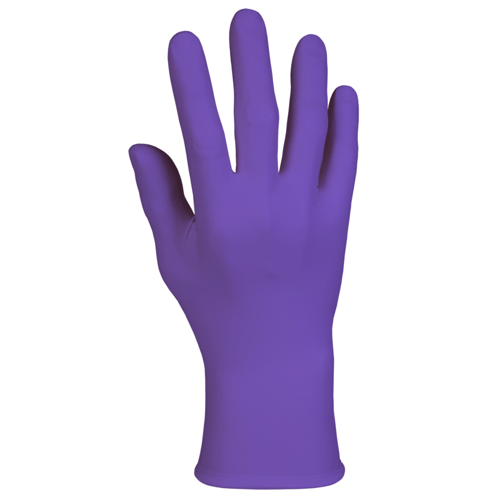 Kimtech® Purple Nitrile™ Exam Gloves (55083), Large Ambidextrous, 10 Boxes / Case, 100 Gloves / Box (1,000 Gloves) - 991055083