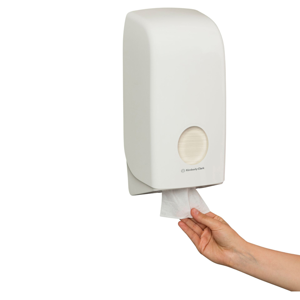 Kimberly-Clark Professional® Aquarius® Folded Toilet Tissue Dispenser (69460), White, 1 Dispenser / Case - S050450626