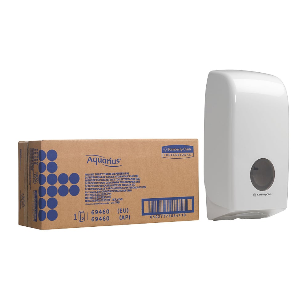 Kimberly-Clark Professional® Aquarius® Folded Toilet Tissue Dispenser (69460), White, 1 Dispenser / Case - S050450626