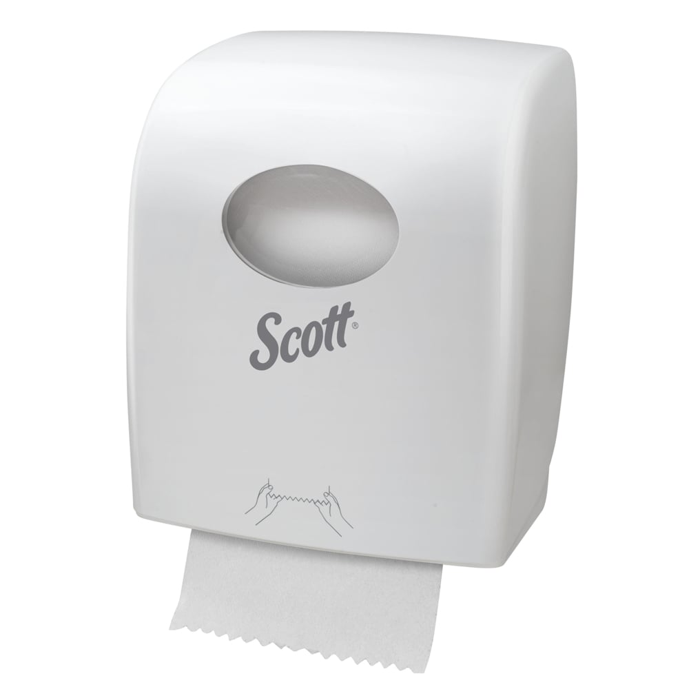 SCOTT® Hard Roll Towel Dispenser (7377), Hand Towel Dispenser, 1 White Paper Hand Towel Dispenser Unit / Case - S057425448