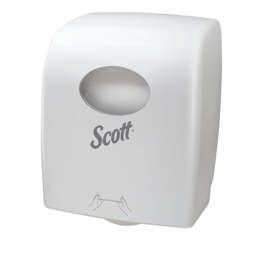 SCOTT® Hard Roll Towel Dispenser (7377), Hand Towel Dispenser, 1 White Paper Hand Towel Dispenser Unit / Case - S057425448