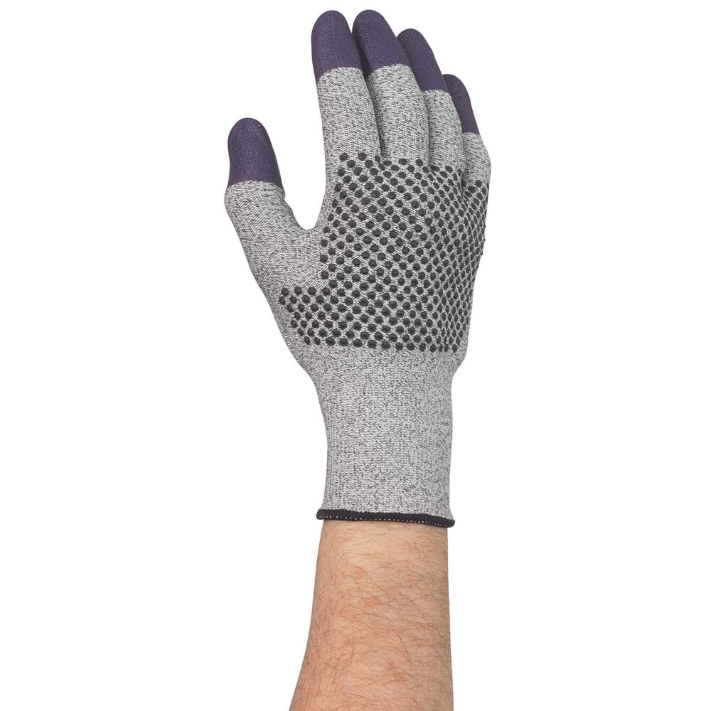 KleenGuard G60 Endurapro™ Dual Grip Purple Nitrile Gloves (97432), Grey & Purple Size 9, 1 Pack / Case, 12 Pairs / Pack (24 gloves) - 991097432