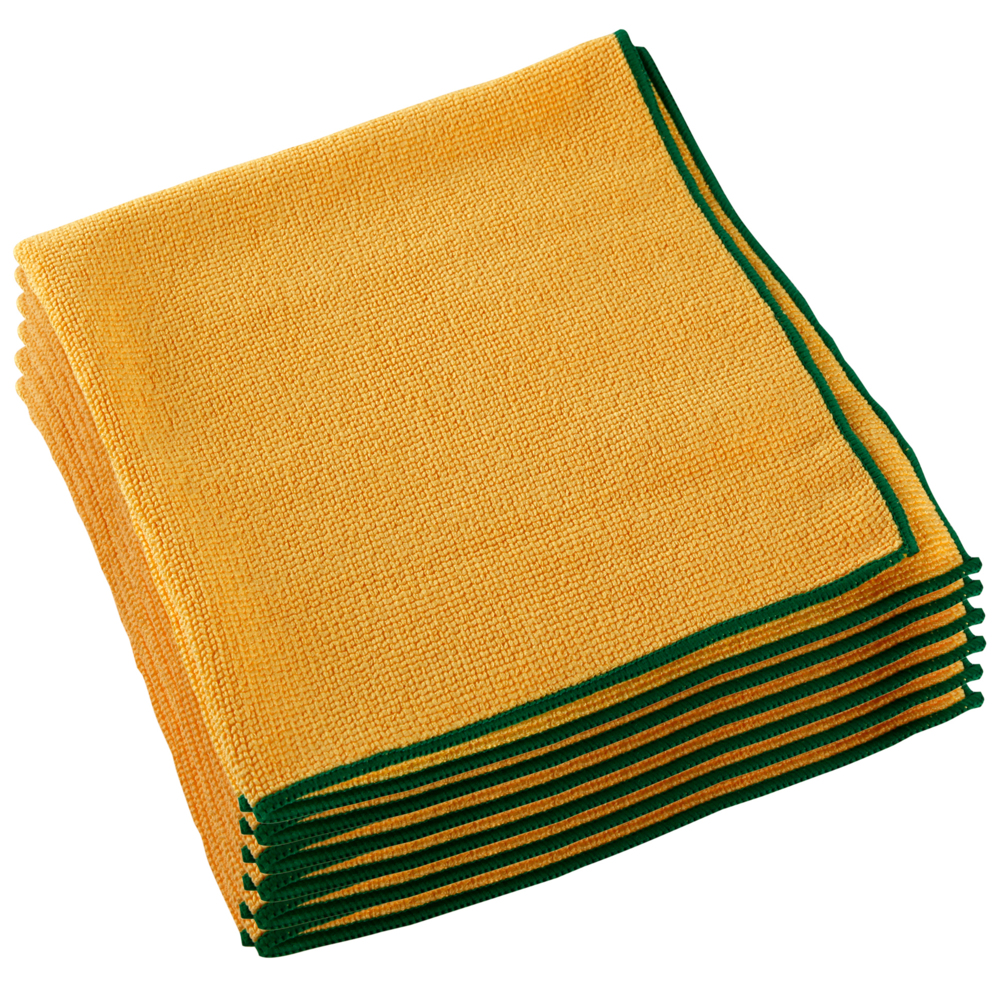 WYPALL® Microfibre Cloths (83610), Yellow Cleaning Cloths, 4 Packs / Case, 6 Cloths / Pack (24 Cloths) - S061449912