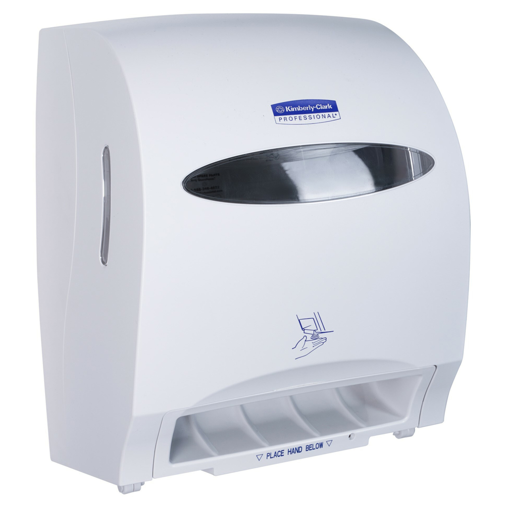 Kimberly-Clark Professional® Electronic Rolled Towel Dispenser (49807), White, 1 Dispenser / Case (1 Dispenser) - S059141878