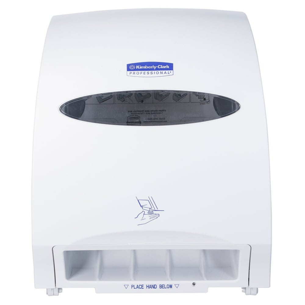 Kimberly-Clark Professional® Electronic Rolled Towel Dispenser (49807), White, 1 Dispenser / Case (1 Dispenser) - 49807