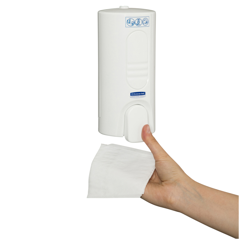 Kimberly-Clark Professional® Toilet Seat & Surface Cleaner Dispenser (71350), White, 1 Dispenser / Case - S054115756