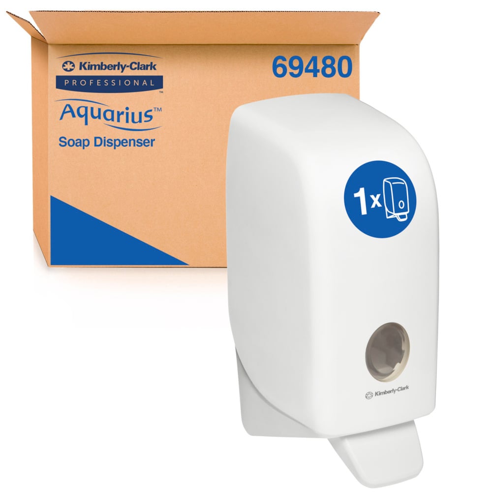 Kimberly-Clark Professional® Aquarius® Skin Care Dispenser (69480), Hand Soap and Sanitiser Dispenser, 1 Dispenser / Case - S050450727