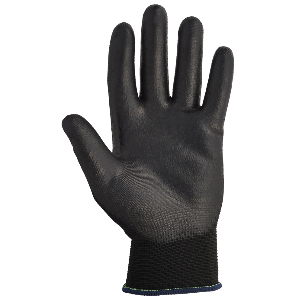 KleenGuard® G40 Polyurethane Coated Hand Specific Gloves (13838), Black Size 8, 5 Packs / Case, 12 Pairs / Pack (120 gloves) - S058258213