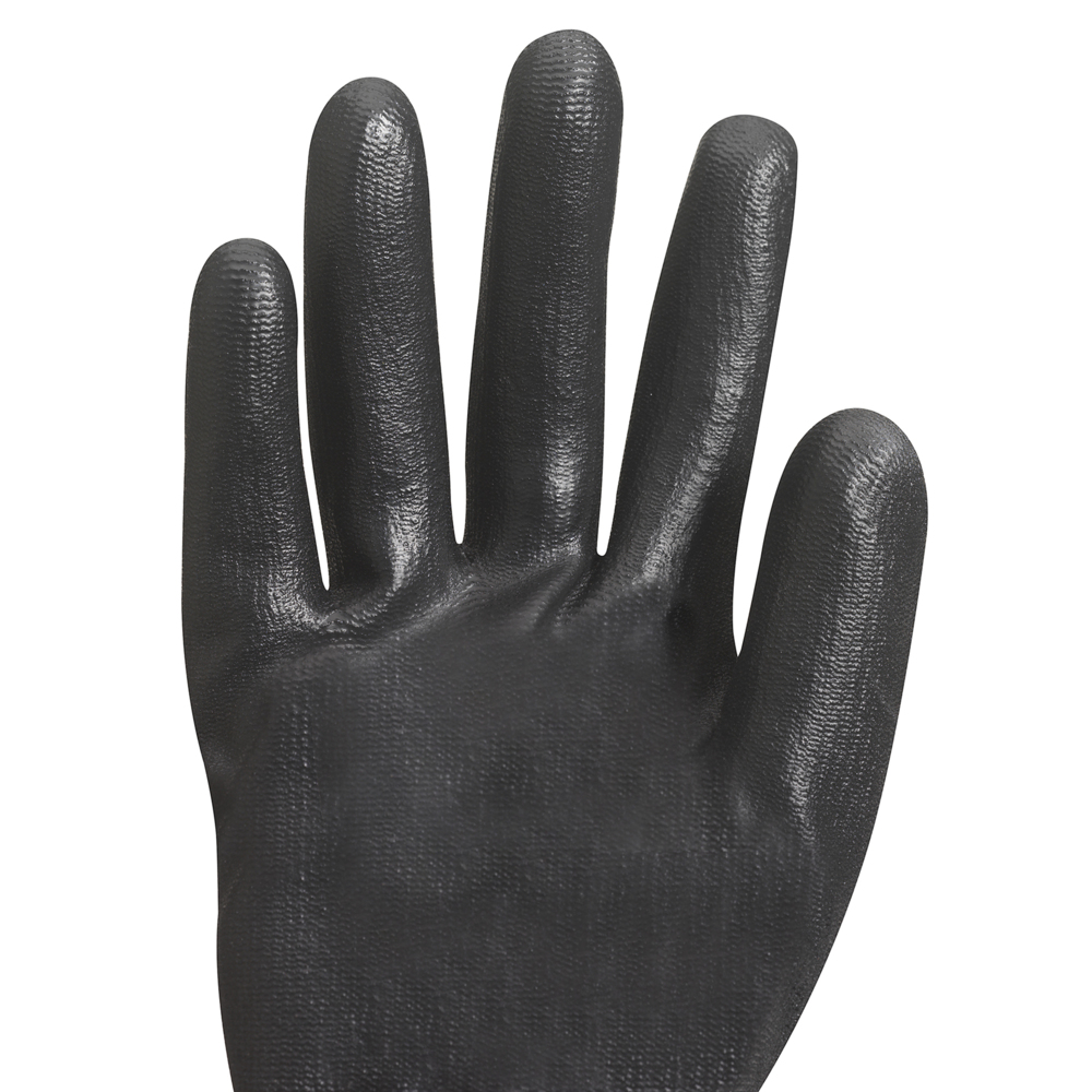 Sarung Tangan Berlapis Poliuretana KleenGuard® G40 (13840) - Hitam Ukuran 10, 5 Pak / Kemasan, 12 Pasang / Pak (120 sarung tangan) - 991013840