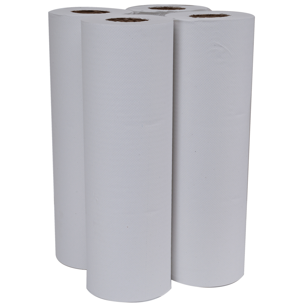 Scott® Clinical Rolls (20251), White 1-Ply, 4 Rolls / Case, 150m / Roll (600m) - S050064498