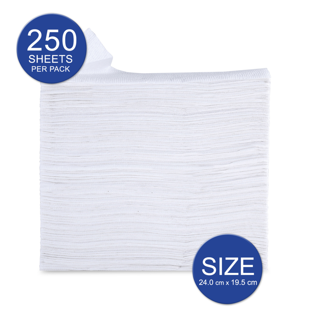 Scott® Multifold Paper Towels (28620), White 1-Ply, 16 Packs / Case, 250 Sheets / Pack (4,000 Sheets) - S052387765