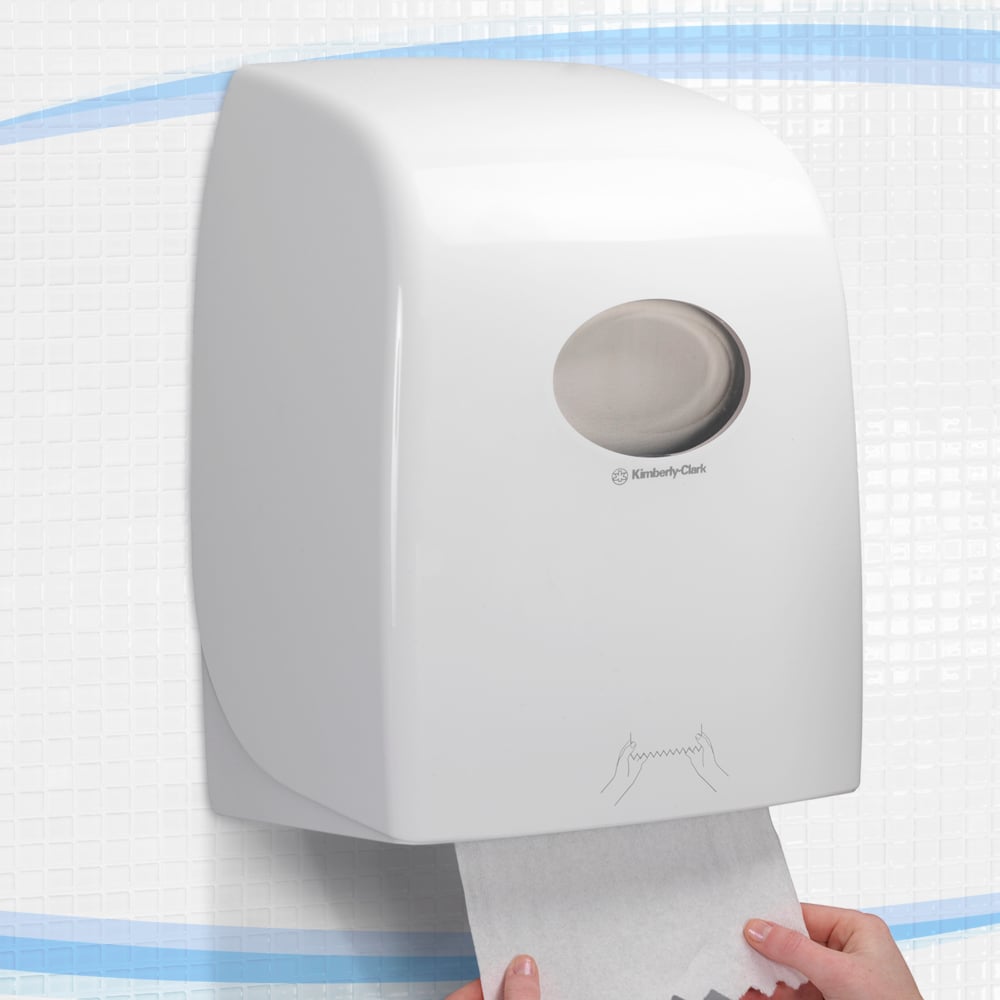 Dispenser Tisu Tangan Gulung Kimberly-Clark Professional® Aquarius® (69590), Putih, 1 Dispenser / Kemasan - S050604362