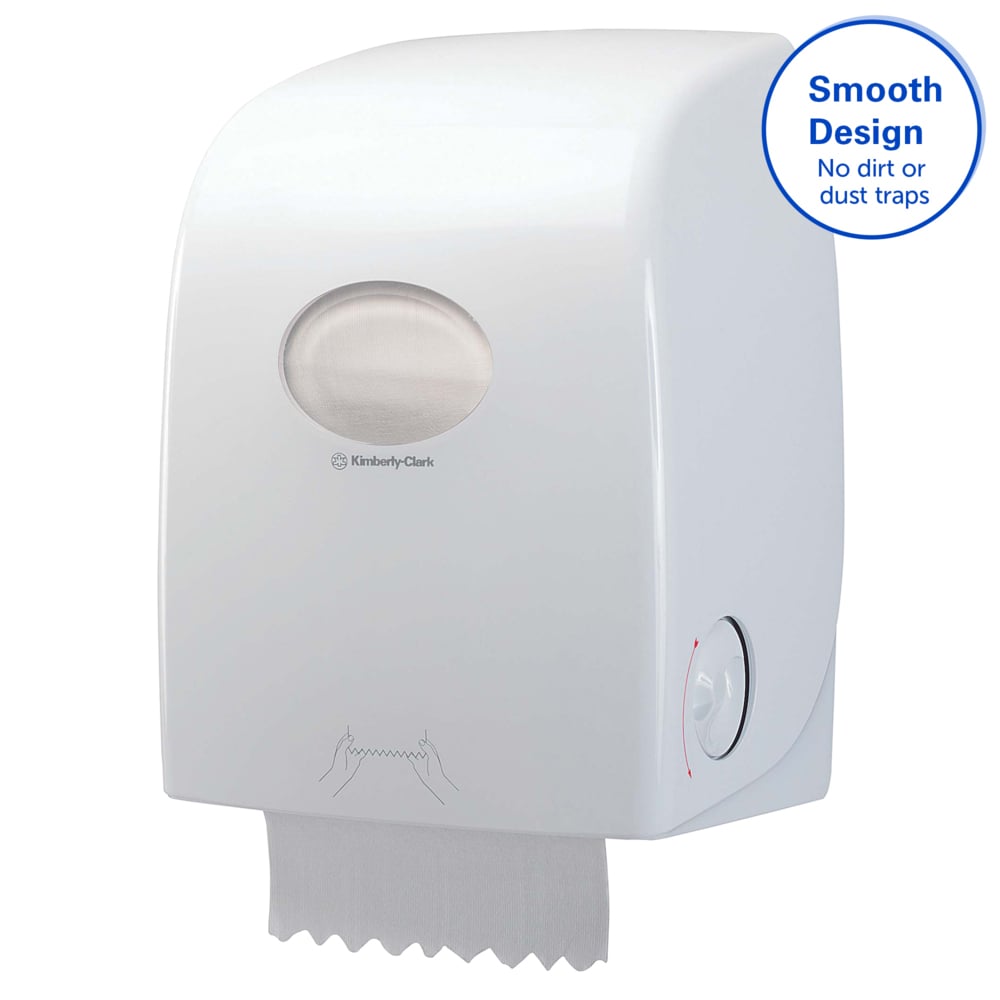 Dispenser Tisu Tangan Gulung Kimberly-Clark Professional® Aquarius® (69590), Putih, 1 Dispenser / Kemasan - S050604362