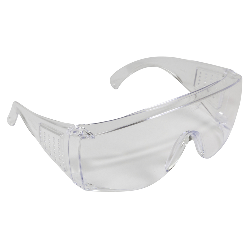 KleenGuard® Unispec II Safety Eyewear (16727), UV Protection, Hard-coated Clear Lenses, 1 Pair / Pack, 50 Pairs / Case (50 Pairs)