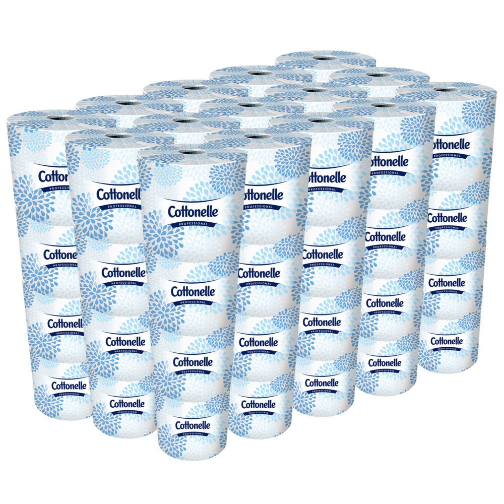 Cottonelle® Professional Standard Roll Bathroom Tissue (17713), White, 60 Rolls / Case, 451 Sheets / Roll (27060 Sheets) - 991017713