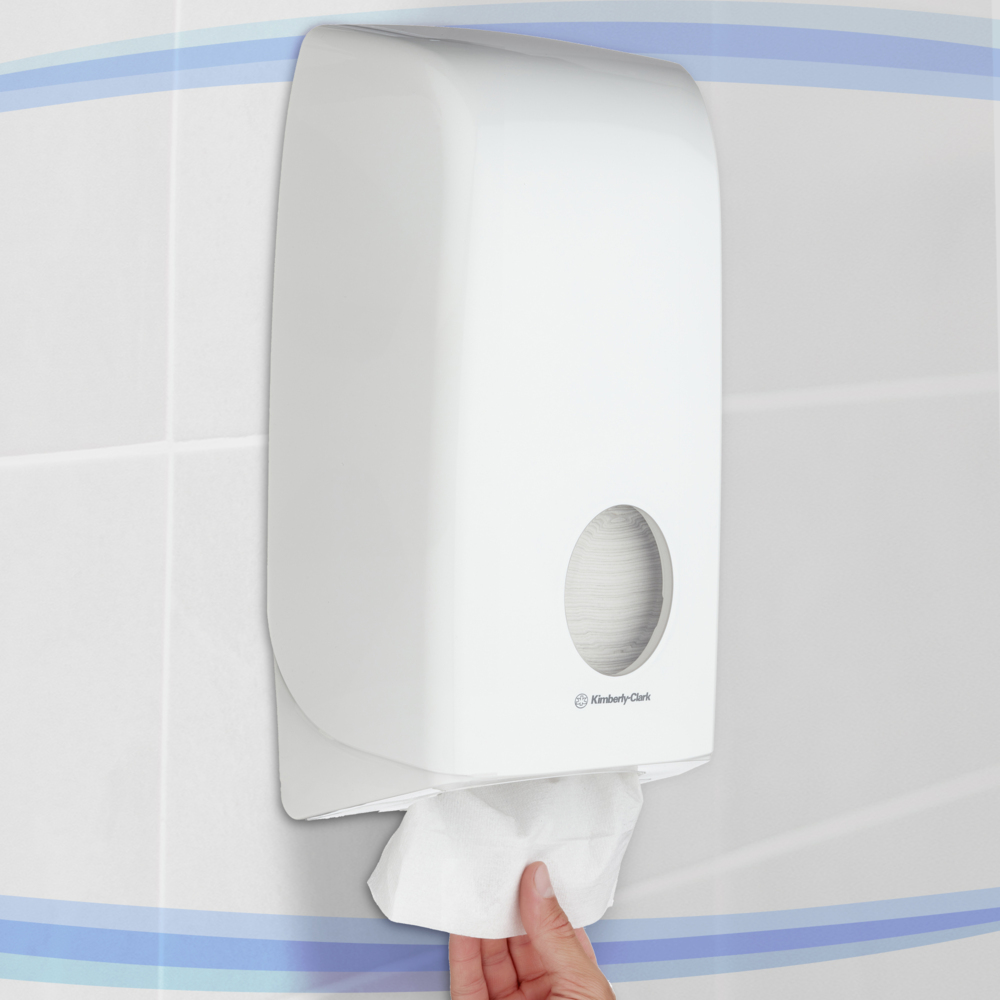 Kimberly-Clark Professional® Aquarius® Folded Toilet Tissue Dispenser (69460), White, 1 Dispenser / Case - S050450626