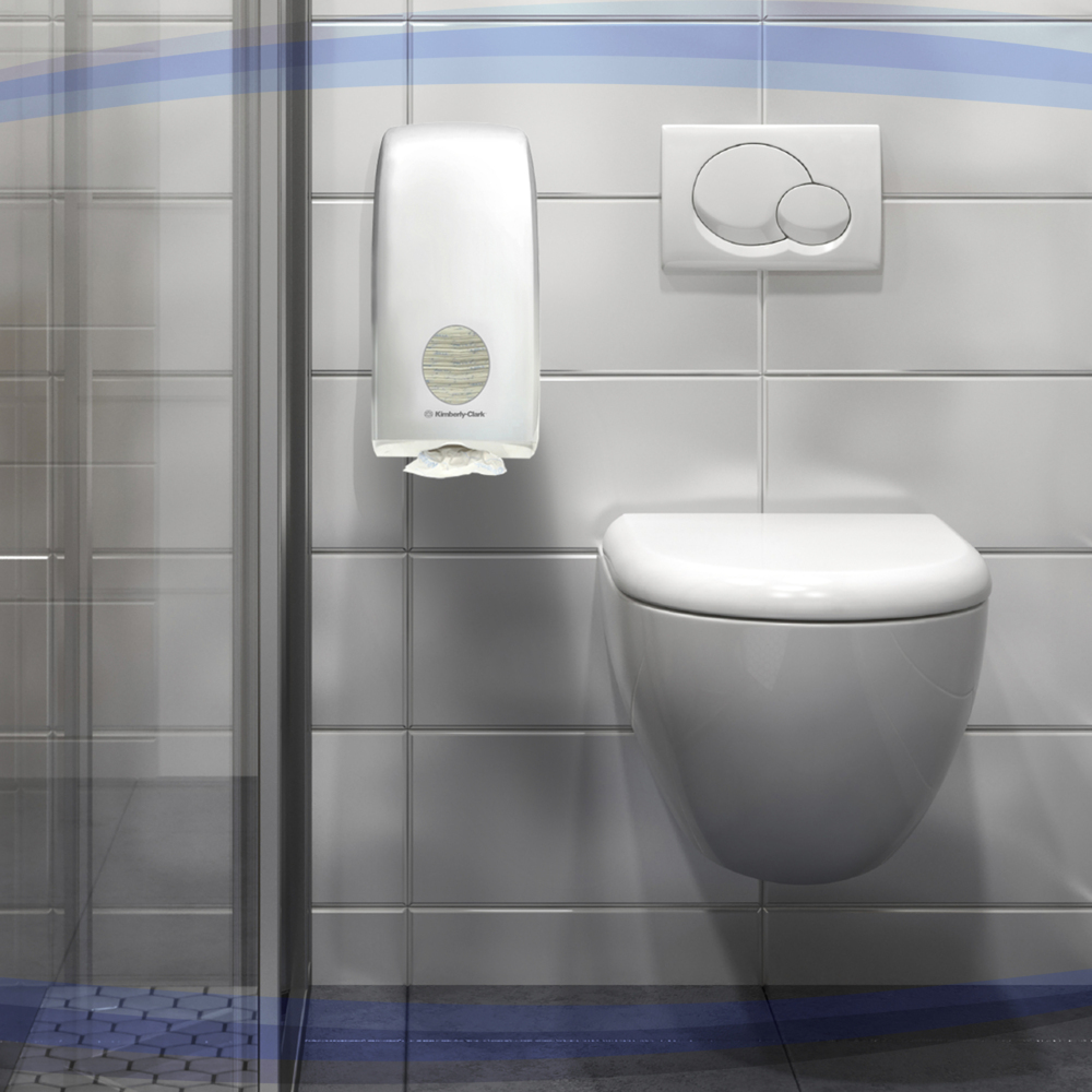 KIMBERLY-CLARK PROFESSIONAL® AQUARIUS® Toilet Tissue Dispenser (69460), Interleaved Toilet Tissue Dispenser, 1 Dispenser / Case - S050450626