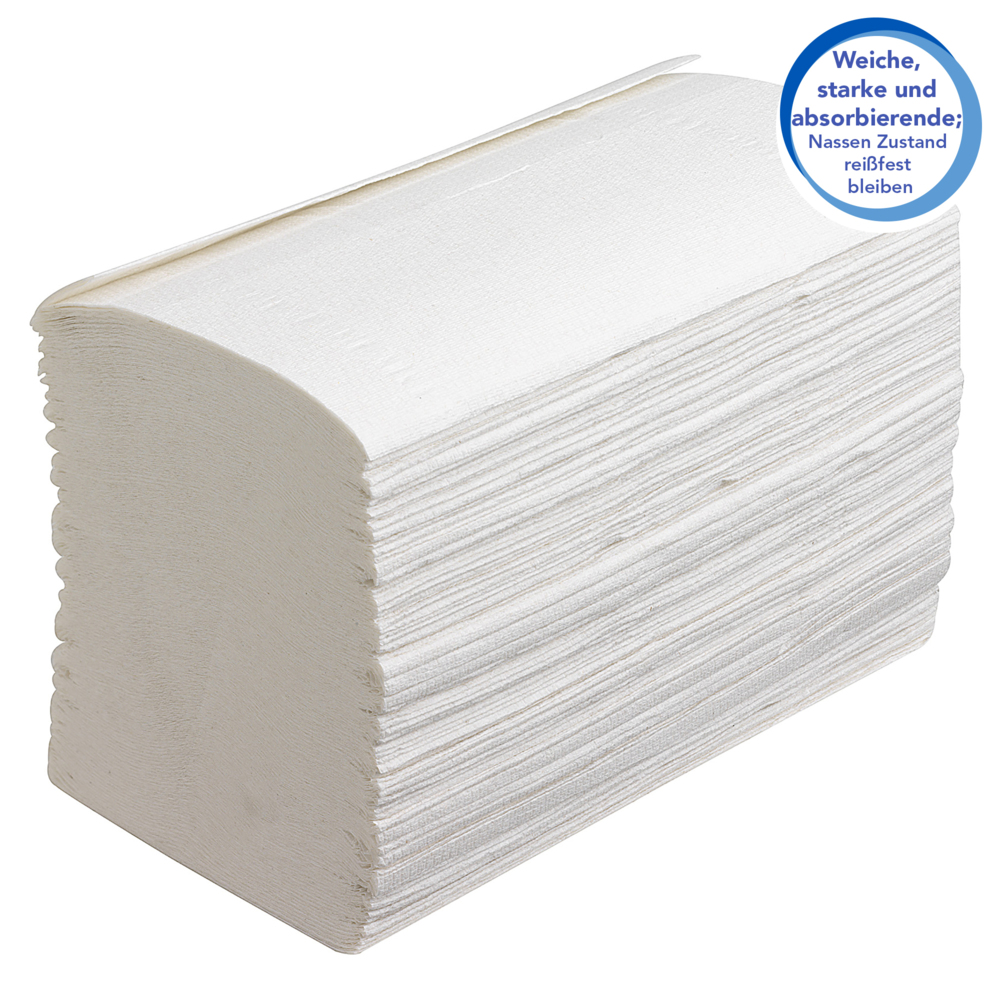 Scott® Control™ interfold handdoeken 6689 - papieren wegwerphanddoeken - 15 pakken x 304 witte papieren handdoeken (4560 stuks in totaal) - 6689