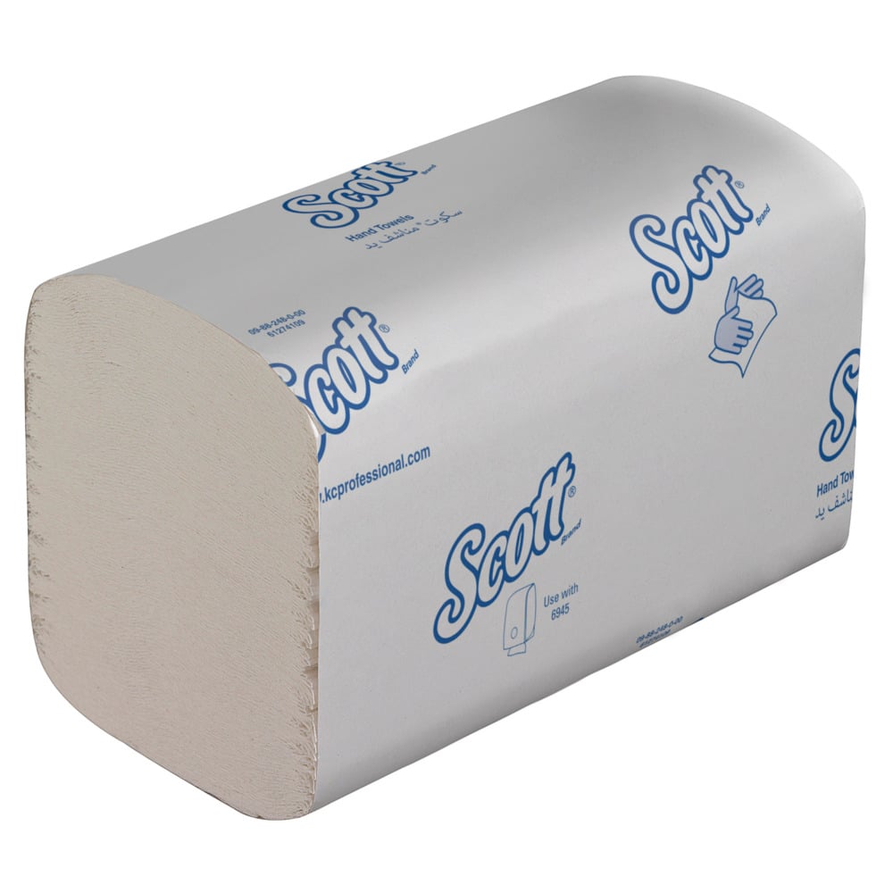 Essuie-mains enchevêtrés Scott® Control™ 6689 - Essuie-mains en papier jetables - 15 paquets x 304 essuie-mains en papier blancs (4 560 au total) - 6689