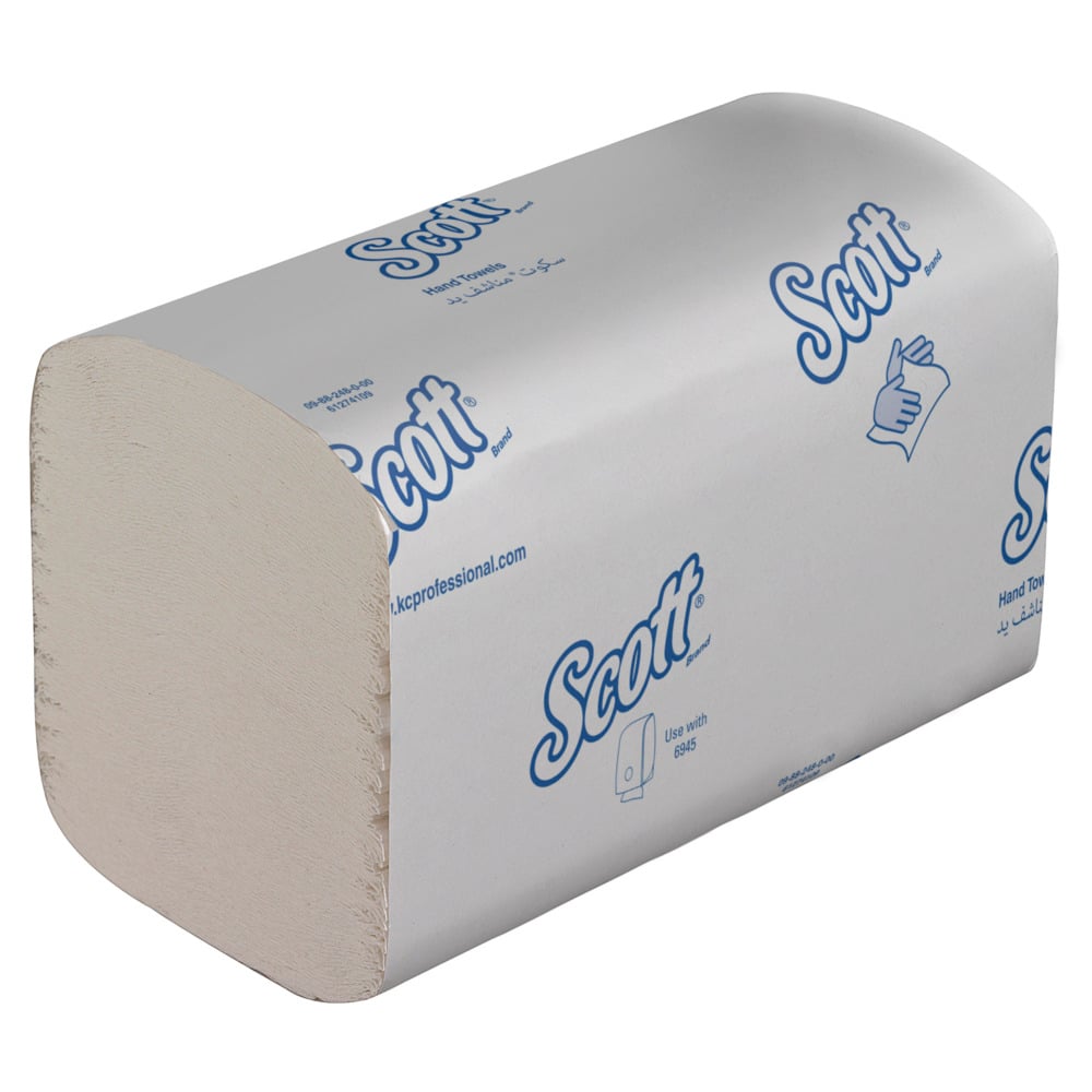 Scott® Control™ Interfold Hand Towels 6689 - Disposable Paper Towels - 15 Packs x 304 White Paper Hand Towels (4,560 Total) - 6689